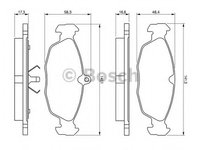 Placute frana 0 986 460 938 BOSCH pentru Opel Corsa Opel Vectra Opel Vita Opel Tigra Daewoo Cielo Daewoo Nexia