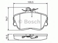 Placute frana 0 986 460 977 BOSCH pentru Mercedes-benz C-class Mercedes-benz E-class