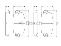 Placute frana 0 986 461 396 BOSCH pentru Renault 4 Renault 5 Renault Le Renault 12 Renault 14 CitroEn Lna CitroEn Visa Peugeot 104 Dacia 1310 Renault 6 Renault 15 Renault Rodeo