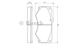 Placute frana 0 986 467 841 BOSCH pentru Mercedes-benz G-class Mercedes-benz T1