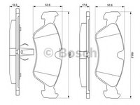 Placute frana 0 986 491 900 BOSCH pentru Opel Kadett Opel Vectra Opel Omega Opel Calibra Daewoo Espero Daewoo Cielo Daewoo Nexia