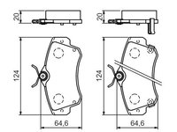 Placute frana 0 986 494 029 BOSCH