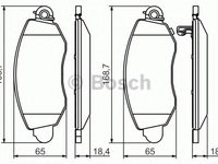 Placute frana 0 986 494 047 BOSCH pentru Ford Transit