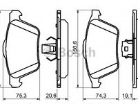 Placute frana 0 986 494 159 BOSCH pentru Volvo Xc90