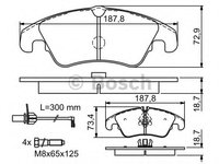 Placute frana 0 986 494 201 BOSCH pentru Audi A7 Audi A6 Audi Q5