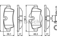 Placute frana 0 986 494 242 BOSCH