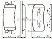 Placute frana 0 986 495 172 BOSCH