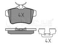 Placute frana 025 249 2217 MEYLE pentru CitroEn C4 Peugeot 508 Peugeot 5008 CitroEn Ds4 Peugeot 308 CitroEn Ds5 Peugeot 3008 Peugeot Rcz