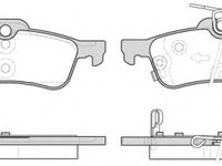 Placute frana 0862 12 REMSA pentru Honda Civic