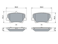 Placute frana 0986424996 BOSCH pentru Volvo Xc40