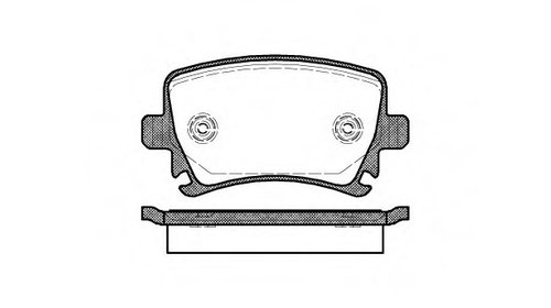 Placute frana 1031 00 REMSA pentru Vw Passat 