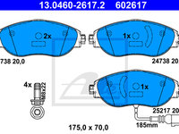 Placute frana 13 0460-2617 2 ATE pentru Skoda Octavia 2012 2013 2014 2015 2016 2017 2018 2019 2020 2021 2022 2023 2024