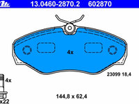 Placute frana 13 0460-2870 2 ATE pentru Renault Trafic Nissan Primastar Opel Vivaro Renault Espace Renault Avantime