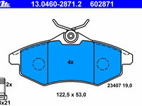 Placute frana 13 0460-2871 2 ATE pentru CitroEn C3 CitroEn C2