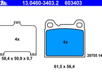 Placute frana 13 0460-3403 2 ATE pentru Volvo 850