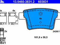 Placute frana 13 0460-3831 2 ATE pentru Ford Mondeo