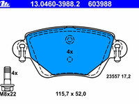 Placute frana 13 0460-3988 2 ATE pentru Ford Mondeo Renault Kangoo