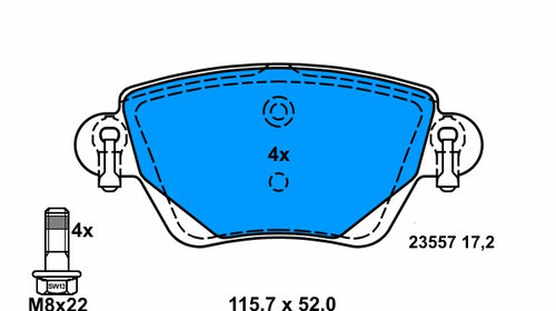 Placute frana 13 0460-3988 2 ATE pentru Ford 