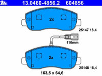 Placute frana 13 0460-4856 2 ATE pentru Opel Movano Renault Master