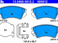 Placute frana 13 0460-5612 2 ATE pentru Opel Astra Opel Insignia Opel Zafira