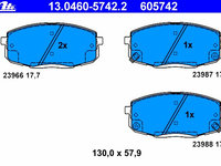 Placute frana 13 0460-5742 2 ATE pentru Kia Cee d Kia Pro cee d Hyundai I30 Kia Carens Kia Cerato