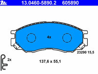 Placute frana 13 0460-5890 2 ATE pentru Mitsubishi L Mitsubishi Coltrodeo Mitsubishi Strada Mitsubishi Triton