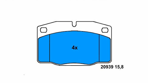 Placute frana 13 0460-7048 2 ATE pentru Opel 