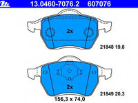 Placute frana 13 0460-7076 2 ATE pentru Vw Sharan Ford Galaxy Seat Alhambra