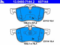 Placute frana 13 0460-7144 2 ATE pentru Rover 75