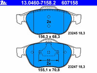 Placute frana 13 0460-7158 2 ATE pentru Renault Laguna 2001 2002 2003 2004 2005