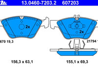 Placute frana 13 0460-7203 2 ATE pentru Mercedes-benz E-class Mercedes-benz S-class