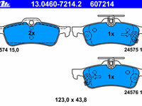 Placute frana 13 0460-7214 2 ATE pentru Toyota Vitz Toyota Yaris Toyota Yarisvitz