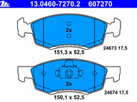 Placute frana 13 0460-7270 2 ATE pentru Dacia Logan Dacia Sandero Renault Logan