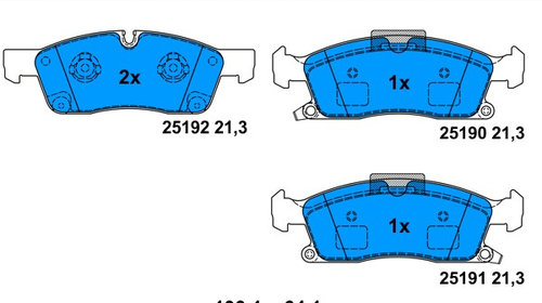 Placute frana 13 0460-7282 2 ATE pentru Merce