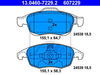 Placute frana 13 0470-2761 2 ATE pentru CitroEn C4 Peugeot 5008 Peugeot 308 Peugeot 3008 Peugeot 508