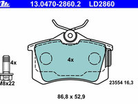 Placute frana 13 0470-2860 2 ATE pentru Audi A3 Audi A4