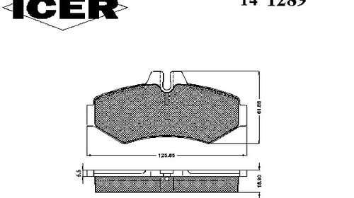 Placute frana 141289 ICER pentru Mercedes-ben