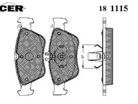 Placute frana 181115 ICER pentru Mercedes-benz C-class Mercedes-benz E-class Mercedes-benz Slk Mercedes-benz Clk