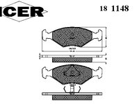 Placute frana 181148 ICER pentru Fiat Fiorino