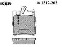 Placute frana 181312-202 ICER pentru Mercedes-benz E-class Mercedes-benz C-class Mercedes-benz Clk Mercedes-benz Slk