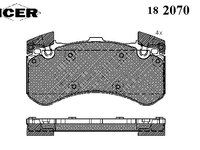 Placute frana 182070 ICER pentru Audi A6 Audi A8 Audi A7 Audi Q5