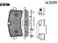 Placute frana 182159 ICER pentru Audi A8 Audi A6 Audi A7