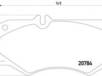 Placute frana 2078401 TEXTAR pentru Mercedes-benz G-class Mercedes-benz T1 Mercedes-benz Henschel