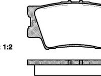 Placute frana 21231 00 ROADHOUSE pentru Toyota Rav Toyota Camry