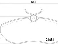 Placute frana 2148101 TEXTAR pentru Nissan Serena Nissan Mistral Nissan Terrano Ford Maverick Nissan Vanette