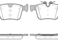 Placute frana 21516 40 ROADHOUSE pentru Volvo Xc90 Land rover Discovery Land rover Range rover Volvo V90 Volvo S90