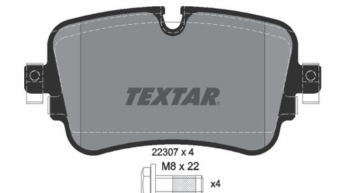 Placute frana 2230701 TEXTAR pentru Audi Q7 2