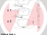 Placute frana 23018 200 1 ZIMMERMANN pentru Audi A4 Audi A6 Vw Passat