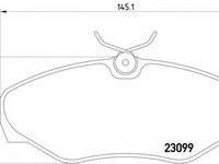 Placute frana 2309902 TEXTAR pentru Renault Trafic Nissan Primastar Opel Vivaro Renault Espace