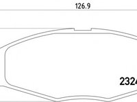 Placute frana 2324102 TEXTAR pentru Chevrolet Matiz Chevrolet Spark Daewoo Lanos Daewoo Matiz